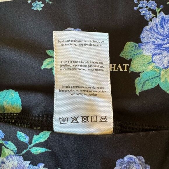 NWT WeWoreWhat black floral bike shorts XL - Picture 4 of 6